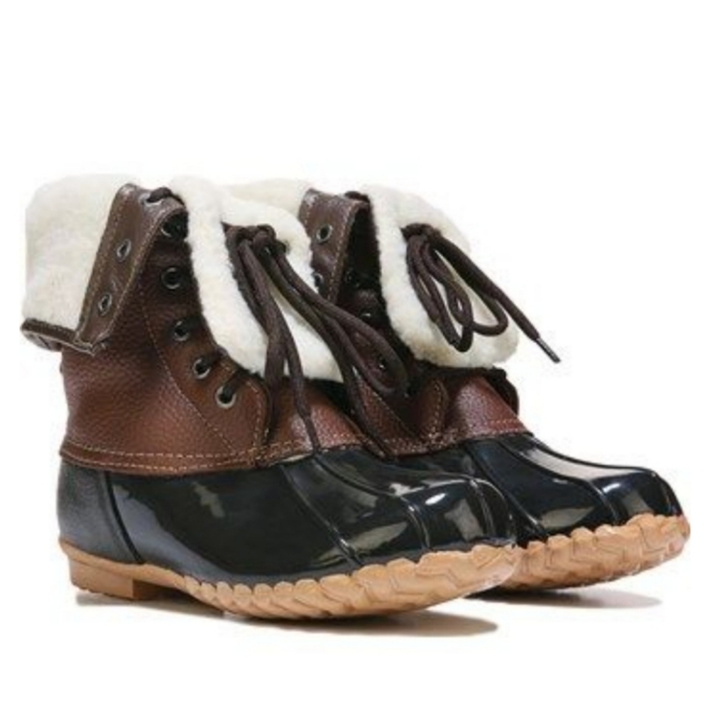 Leather Duck Boots